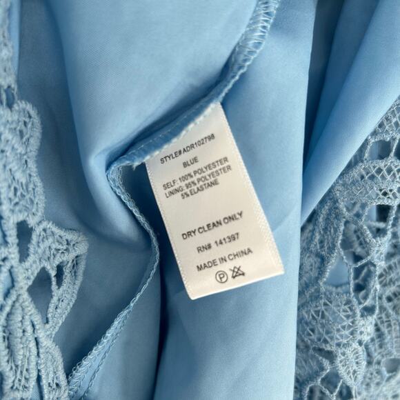 ASTR the Label Blue Lace Midi Dress – Spaghetti Strap Fit & Flare – Size XS - Picture 5 of 7